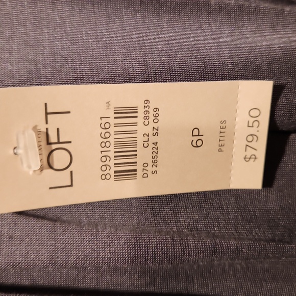 Loft Women's Dress Gray/Black Size 6P - Picture 5 of 5